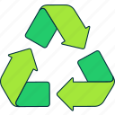 recycle, green, sign, recyling, waste, arrows, ecology, symbol