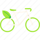 green, bicycle, leaf, saving, energy, environment, ecology, workout