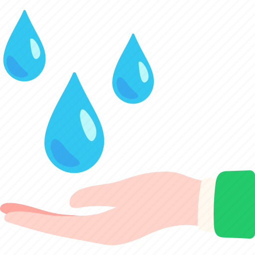 Water, drop, hand, saving, natural, ecology, green icon - Download on Iconfinder
