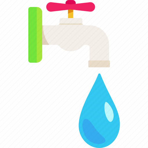 Water, faucet, drop, turn, drain, saving, ecology icon - Download on Iconfinder