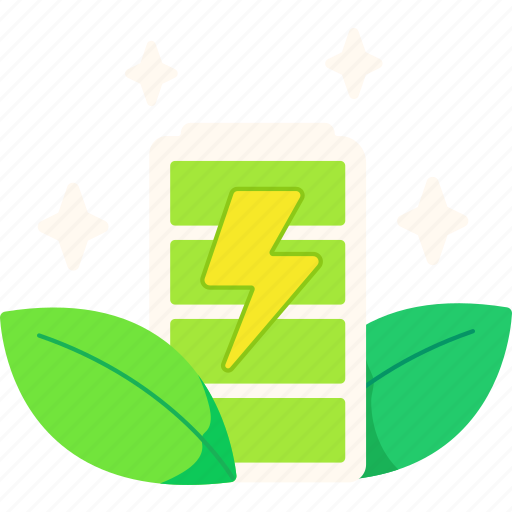 Battery, electric, leaf, green, energy, charge, ecology icon - Download on Iconfinder