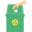 bin, recycle, dustbin, environment, save, trash, waste, guardar 