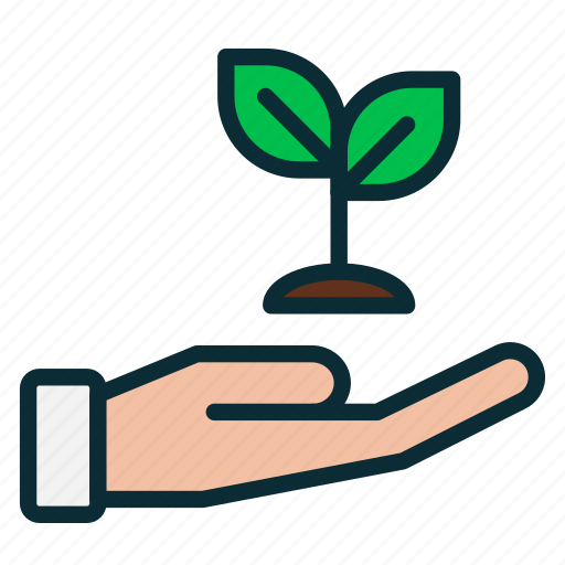 Eco, ecology, hand, leaf, plant icon - Download on Iconfinder