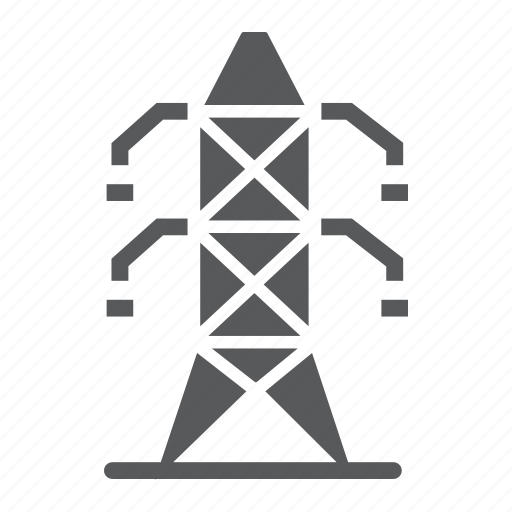 Electric, electricity, energy, power, pylon, tower, voltage icon - Download on Iconfinder