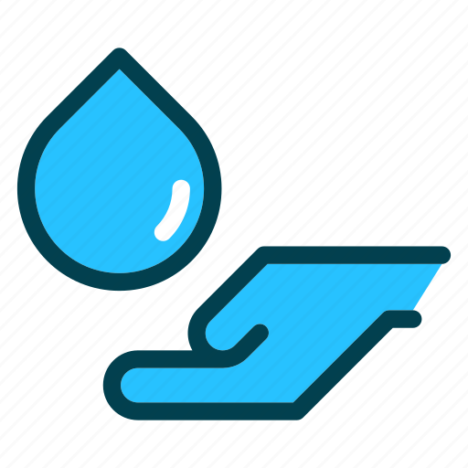 Eco, environment, hand, nature, water icon - Download on Iconfinder