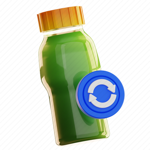 Recycle, bottle 3D illustration - Download on Iconfinder