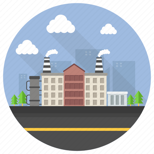 Eco industry, factory, industry, manufacturing plant, mill icon - Download on Iconfinder