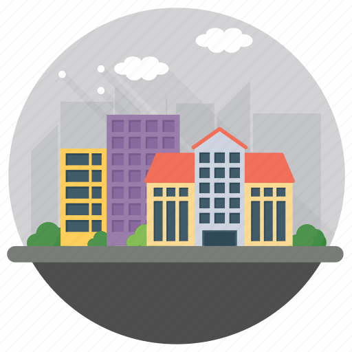 Apartment blocks, apartment buildings, houses, housing complex, residential buildings icon - Download on Iconfinder