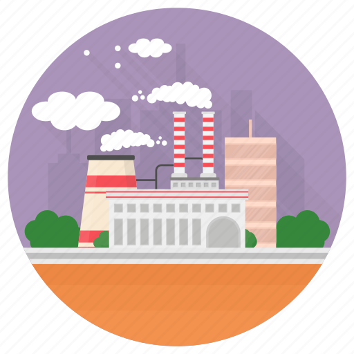 Eco factory, factory, industry, manufacturing plant, mill icon - Download on Iconfinder