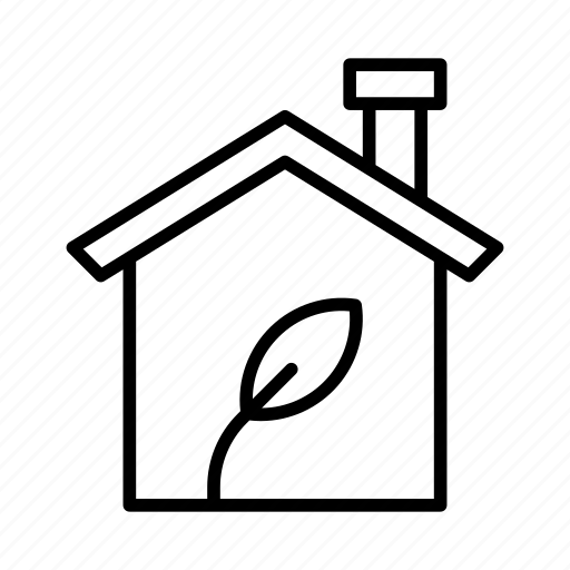 Home, house, leaf, nature icon - Download on Iconfinder