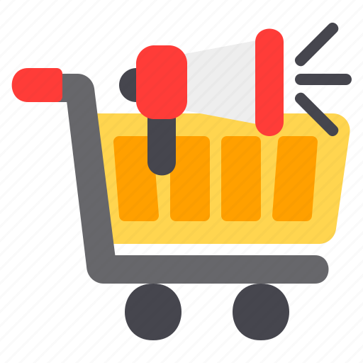 Shopping, megaphone, business, advertising, promotion, commerce, marketing icon - Download on Iconfinder