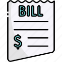 bill, invoice, receipt, payment, money