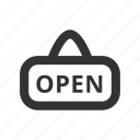 open, sign, label, element, shop, opened, online 