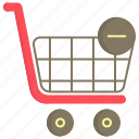 basket, minus, shopping, shop, ecommerce, cart