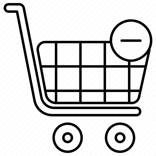 Basket, minus, shopping, shop, ecommerce icon - Download on Iconfinder