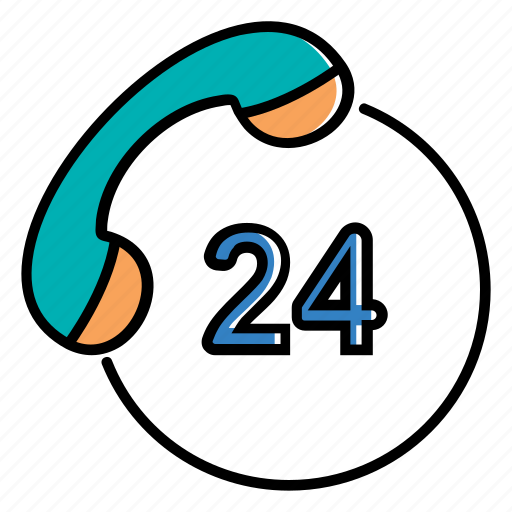 24h, 24 hours, customer service, non stop, support, service, ecommerce icon - Download on Iconfinder