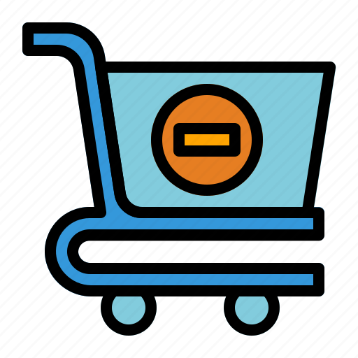 Commerce, remove, cart, remove from cart, shopping, ecommerce, shopping-cart icon - Download on Iconfinder