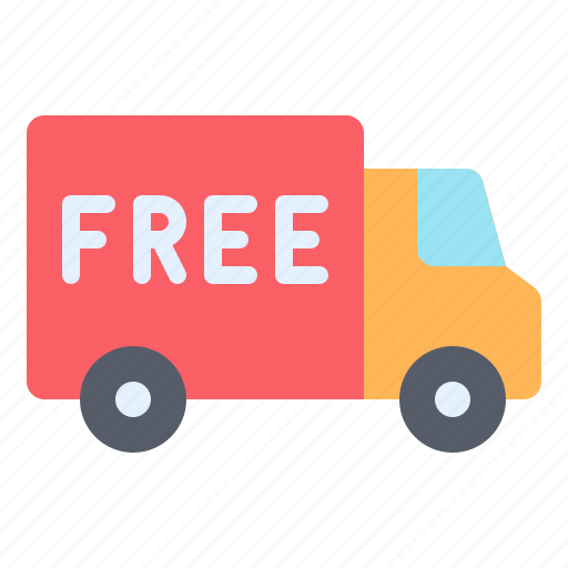 Free delivery, free shipping, truck, cargo, delivery, shipping, transportation icon - Download on Iconfinder