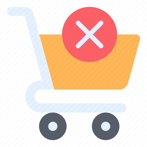Remove from cart, delete from cart, shopping, cart, online shop, online shopping, ecommerce icon - Download on Iconfinder