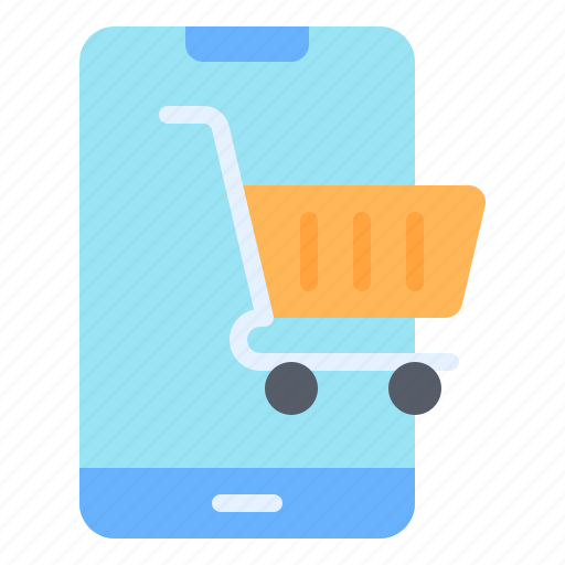Online shopping, online shop, online store, mobile phone, smartphone, shopping cart, ecommerce icon - Download on Iconfinder