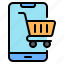 online shopping, online shop, online store, mobile phone, smartphone, shopping cart, ecommerce 