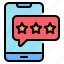 rating, review, feedback, star, smartphone, mobile phone, ecommerce 