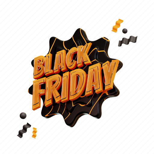 Sale, black, friday, discount, offer, special, advertising 3D illustration - Download on Iconfinder