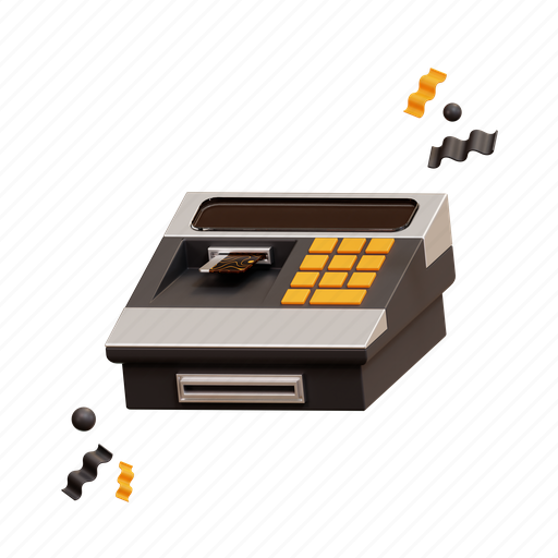 Finance, cash, money, business, machine, atm, banking 3D illustration - Download on Iconfinder