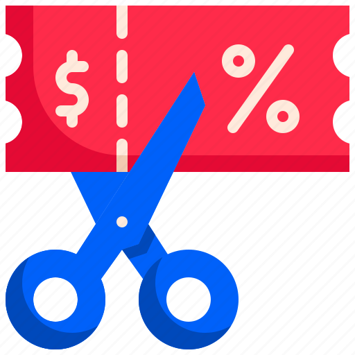Discount voucher, coupon, discount, scissor, commerce and shopping, voucher, price icon - Download on Iconfinder