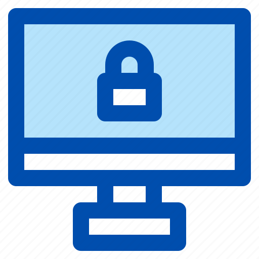 Computer security, computer-lock, computer-password, computer-protection, security, computer, lock icon - Download on Iconfinder