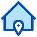 home address, house address, house-location, home-location, location-pointer, location-pin, map-pin, location, house, map