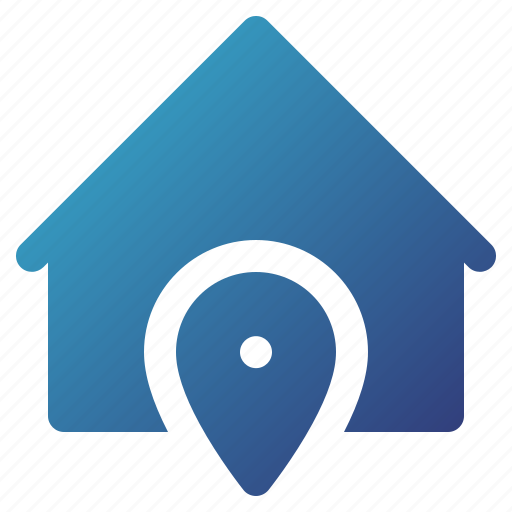 Home address, house address, house-location, home-location, location-pointer, location-pin, map-pin icon - Download on Iconfinder