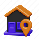 house, home, property, buyer location, destination, target, arrived, pin, location
