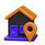 house, home, property, buyer location, destination, target, arrived, pin, location 