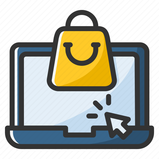 Online, shopping, online shopping, online-shop, ecommerce, laptop icon - Download on Iconfinder