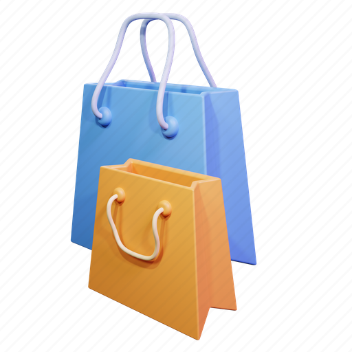 Shopping, bag, shop, ecommerce, mall, sale 3D illustration - Download on Iconfinder