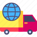 global, shipping, worldwide, distribution, and, delivery, courier, logistics, truck, transportation