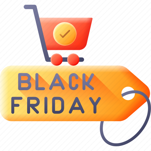 Black, friday, commerce, and, shopping, bargain, sticker icon - Download on Iconfinder