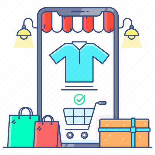 Ecommerce, mecommerce, mobile app, online buying, online shop, shopping app icon - Download on Iconfinder