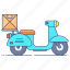 delivery services, fast delivery, logistic delivery, on time delivery, quick delivery, shipping scooter 