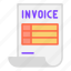 invoice, bill, receipt, payment, shopping, online, ecommerce, buy 