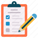 checklist, business, file, task, clipboard