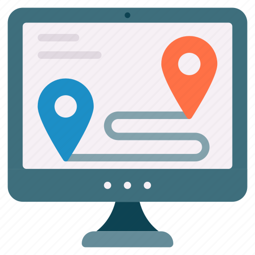 Online, route, business, road, money, location icon - Download on Iconfinder