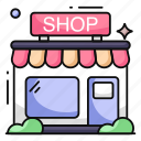 shop, store, marketplace, building, commerce
