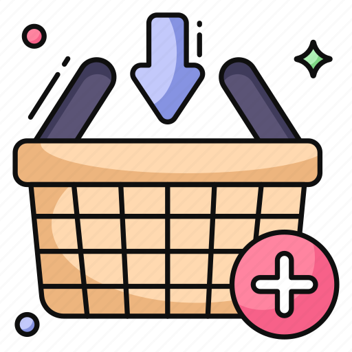 Shopping basket, shopping bucket, add to basket, commerce, add to bucket icon - Download on Iconfinder