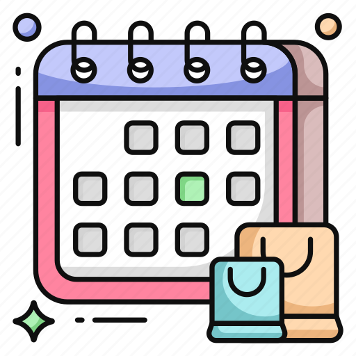 Shopping schedule, purchase schedule, shopping plan, almanac, calendar icon - Download on Iconfinder