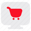online, shop, monitor, e, commerce, shopping, market