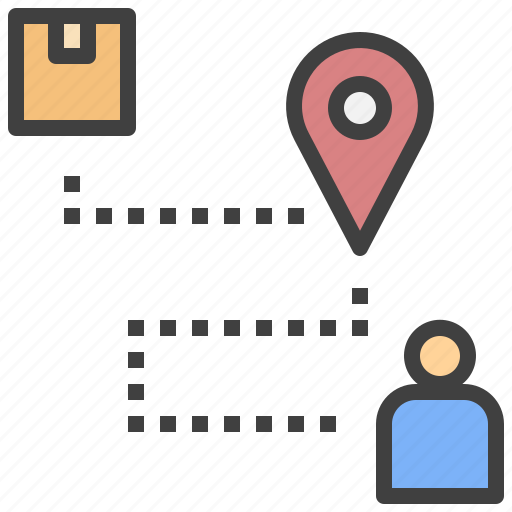 Location, wait, parcel, customer, delivery, order tracking icon - Download on Iconfinder