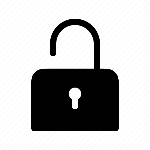 Lock, unlocked, open, decryption, password, account, padlock icon - Download on Iconfinder