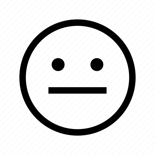 Meh, neutral, smiley, emoji, face icon - Download on Iconfinder